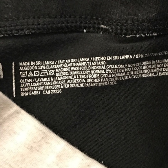 PINK VS Yoga Cropped Leggings Pants Black XS - Picture 7 of 7